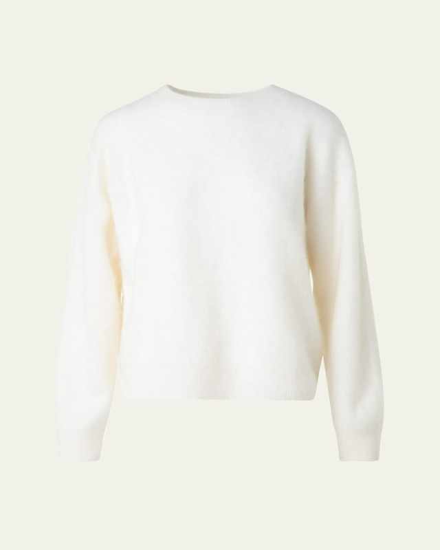 Brushed Cashmere Crewneck Sweater